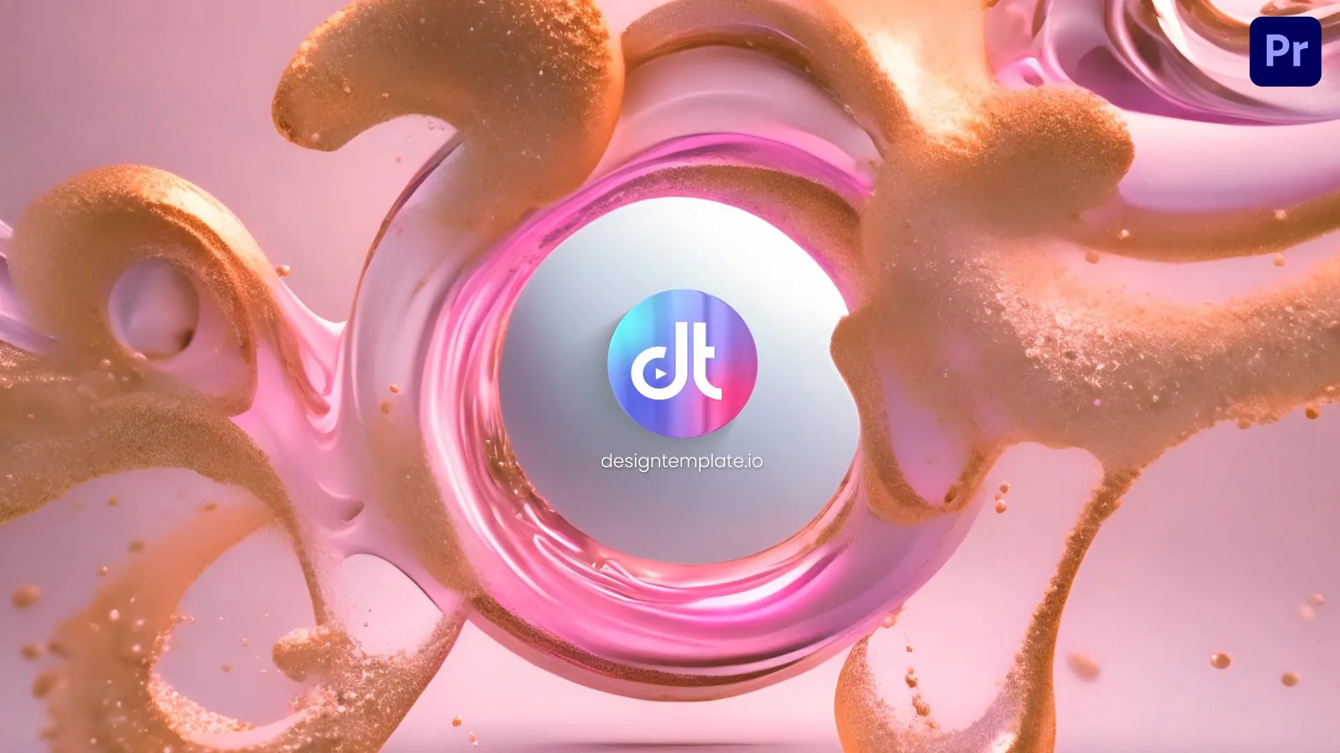 Elegant Cream Swirls Logo Animation